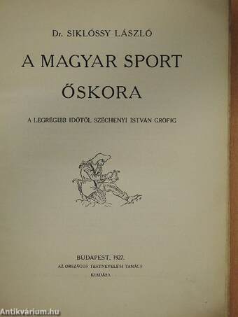 A magyar sport ezer éve I. (töredék)