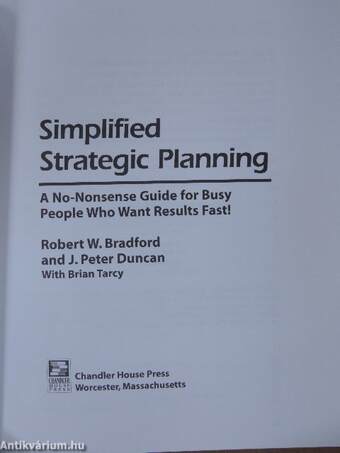 Simplified Strategic Planning