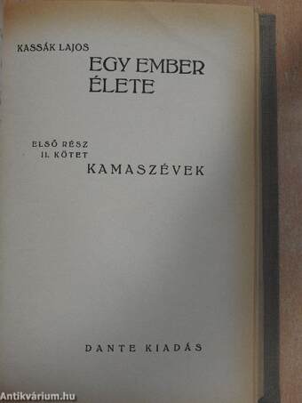 Egy ember élete - Első rész I-III.