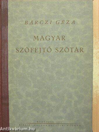 Magyar szófejtő szótár