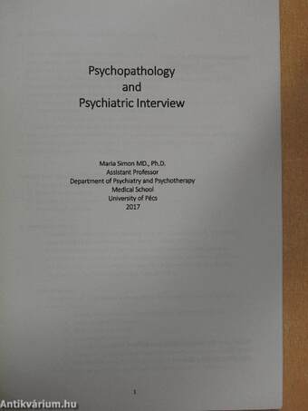 Psychopathology and Psychiatric Interview