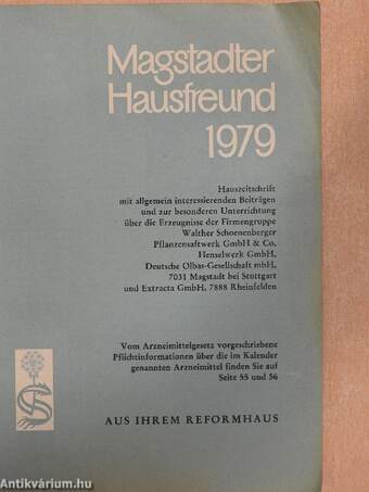 Magstadter Hausfreund 1979