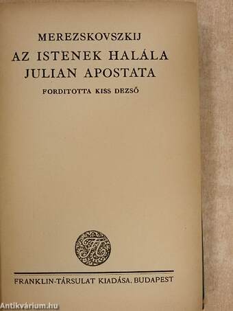 Az istenek halála/Julian Apostata