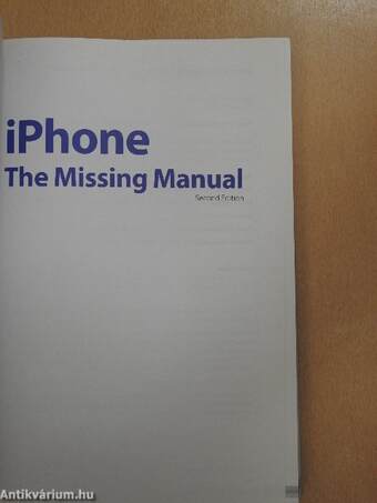 IPhone The Missing Manual