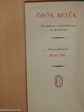 Örök betűk VIII.