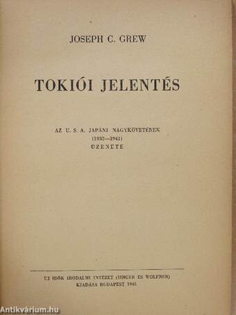 Tokiói jelentés