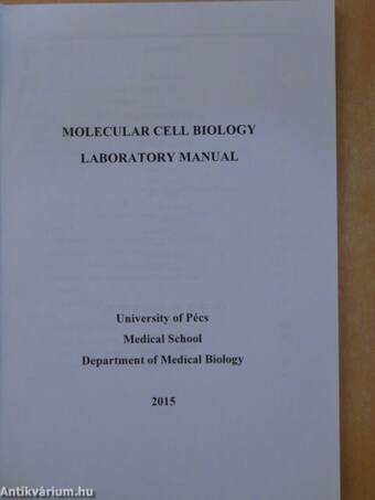 Molecular Cell Biology Laboratory Manual