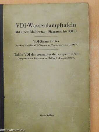 VDI-Wasserdampftafeln