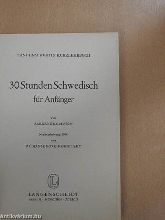 30 Stunden Schwedisch für Anfänger