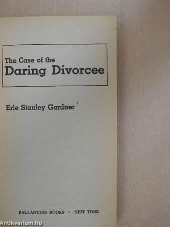 The Case Of The Daring Divorcee