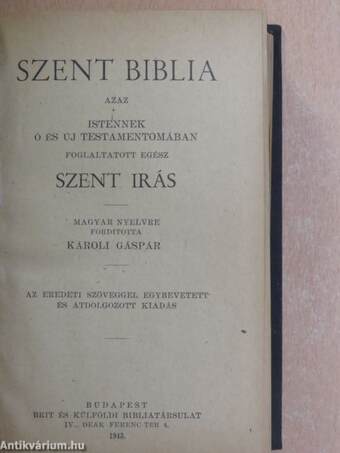 Szent Biblia