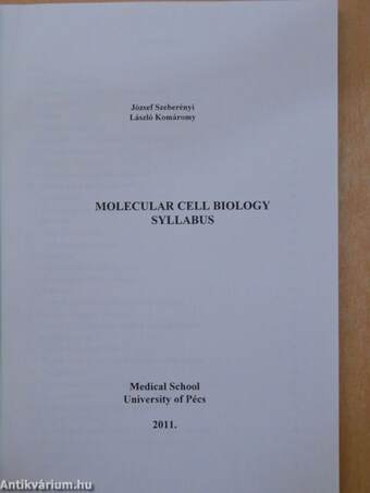 Molecular Cell Biology - Syllabus