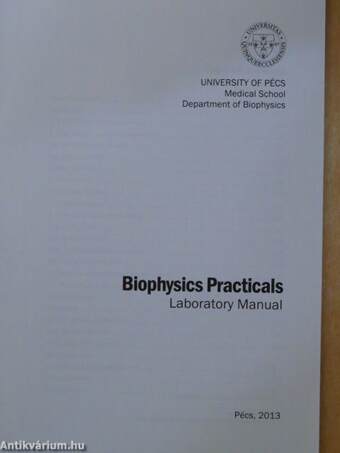 Biophysics Practicals Laboratory Manual