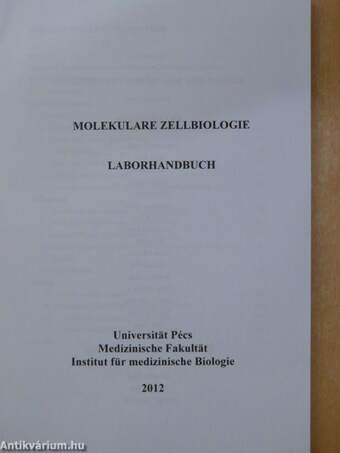 Molekulare Zellbiologie - Laborhandbuch