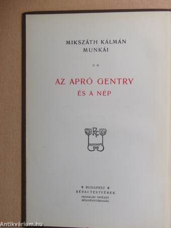 Az apró gentry és a nép