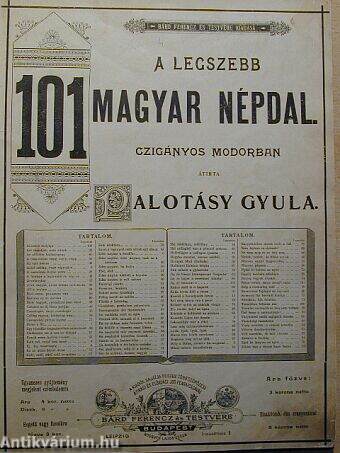 A legszebb 101 magyar népdal I-II.