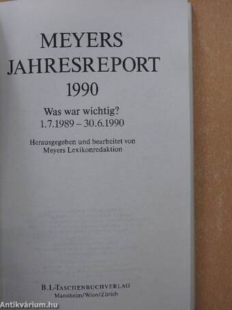 Meyers Jahresreport 1990