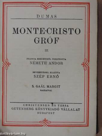 Monte-Cristo gróf I-IX./A világ ura I. (töredék)