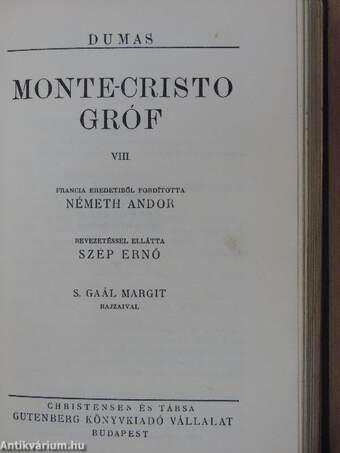 Monte-Cristo gróf I-IX./A világ ura I. (töredék)