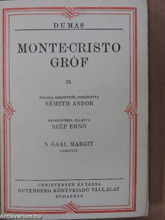 Monte-Cristo gróf I-IX./A világ ura I. (töredék)