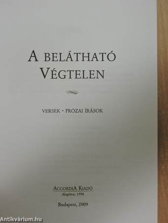 A belátható végtelen 