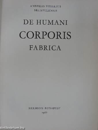 De humani corporis fabrica