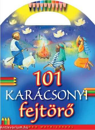 101 KARÁCSONYI FEJTÖRŐ színes matricákkal