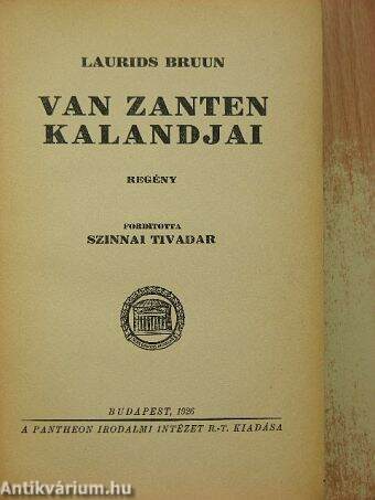 Van Zanten kalandjai