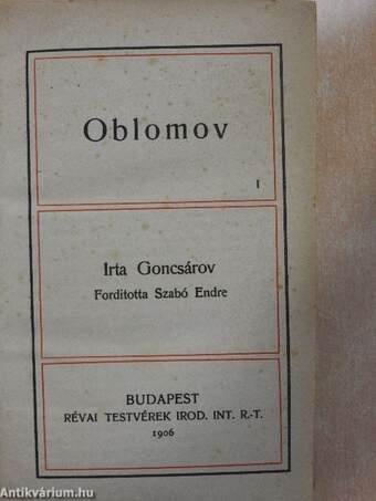 Oblomov I-II