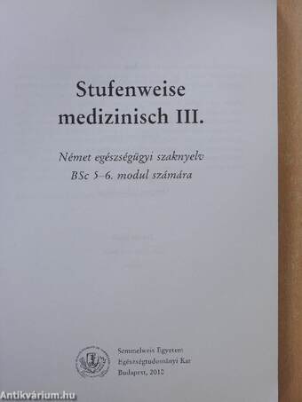 Stufenweise Medizinisch III.