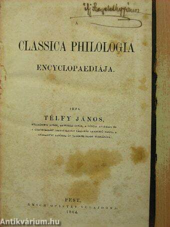 A classica philologia encyclopaediája