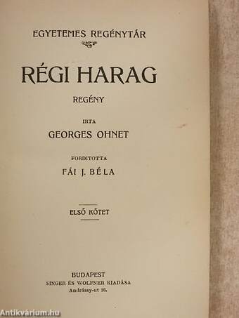 Régi harag I-II./Próba