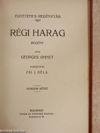 Régi harag I-II./Próba