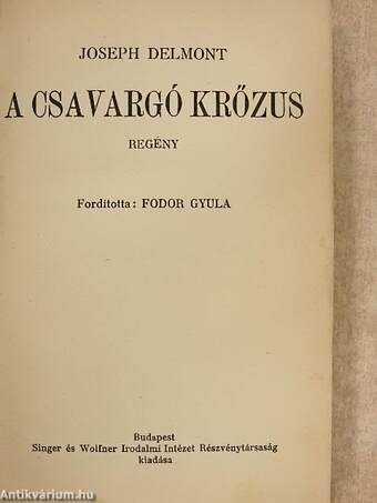 A csavargó Krőzus