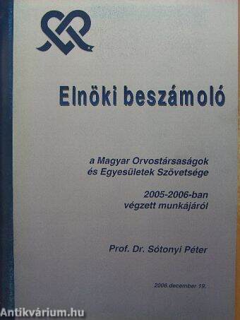 Elnöki beszámoló 2006. december