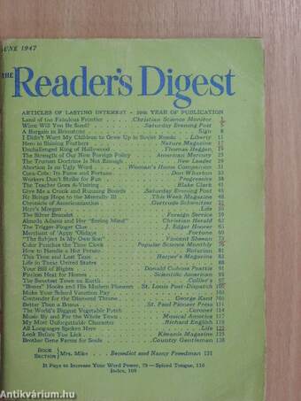 The Reader's Digest June 1947
