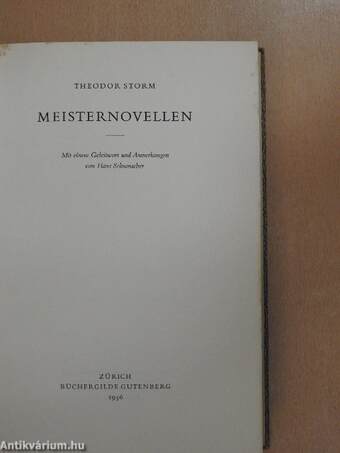 Meisternovellen