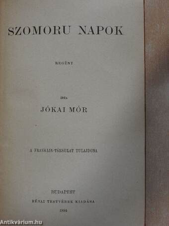 Szomoru napok