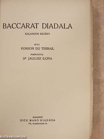 Baccarat diadala