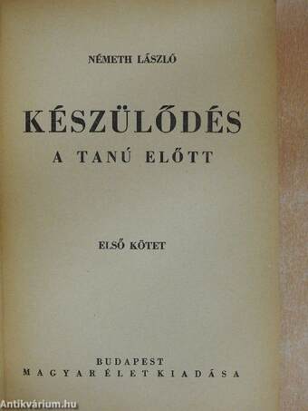 Készülődés I-II.