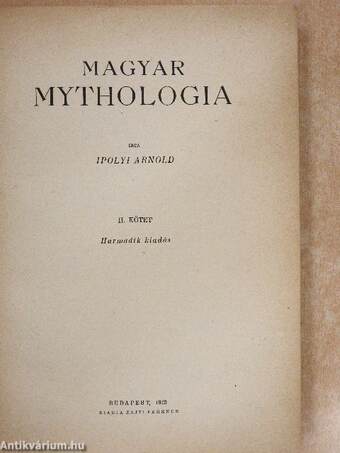 Magyar Mythologia II. (töredék)