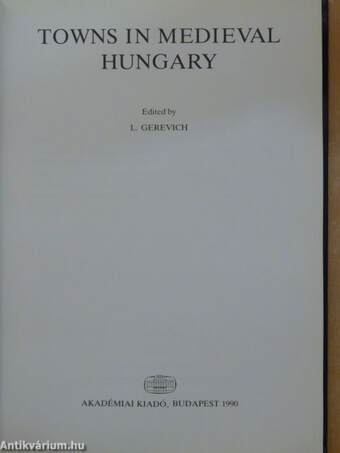 Towns in Medieval Hungary