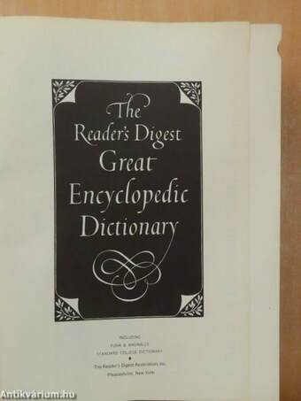 The Reader's Digest Great Encyclopedic Dictionary