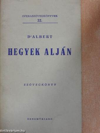 D'Albert: Hegyek alján