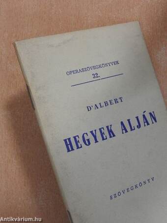 D'Albert: Hegyek alján