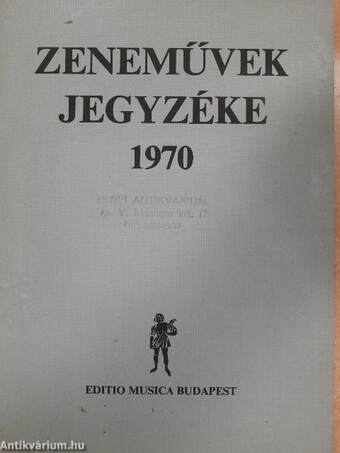 Zeneművek jegyzéke 1970