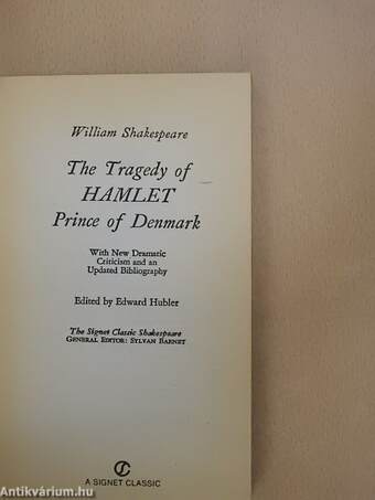 The Tragedy of Hamlet Prince of Denmark