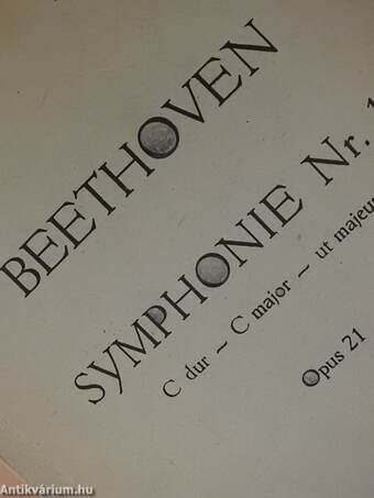 Symphonie Nr. 1 C dur