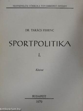 Sportpolitika I.