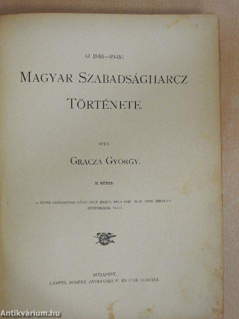 Az 1848-49-iki magyar szabadságharcz története II. (töredék)